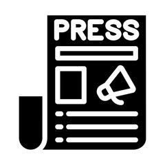 Press Release Vector Design Icon Style