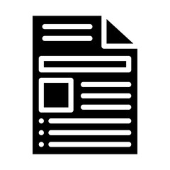 Document Vector Design Icon Style