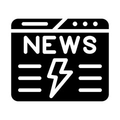 Newsflash Vector Design Icon Style
