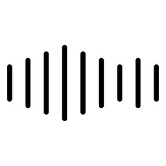 Sound Waves Vector Design Icon Style