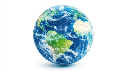 Fototapeta premium A Detailed Globe of Earth with Continents and Oceans