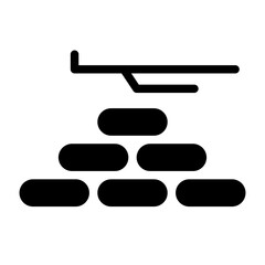 Trench Vector Design Icon Style