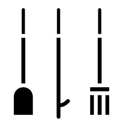 Fireplace Tools Vector Design Icon Style