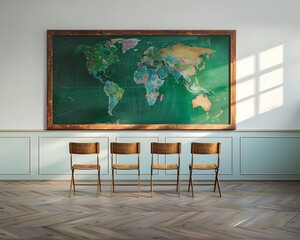 Virtual Global Classroom with Interactive Digital Blackboard and Accessible Lessons for Distance Learning