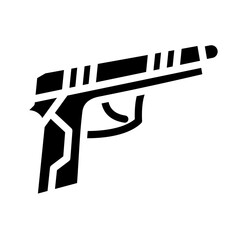 Pistol Shooting Vector Design Icon Style