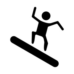 Snowboarding Vector Design Icon Style