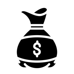 Money Bag Vector Design Icon Style