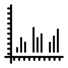 Bar Graph Vector Design Icon Style