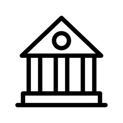 Bank Icon Vector Symbol Design Illustration