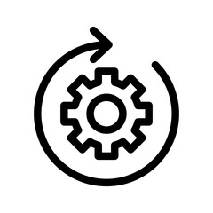 Gear Icon Vector Symbol Design Illustration