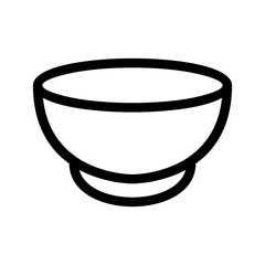 Bowl Icon Vector Symbol Design Illustration