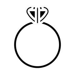 Engagement Ring Vector Design Icon Style
