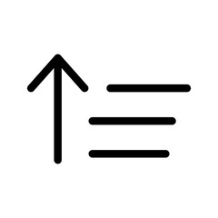 Sort Icon Vector Symbol Design Illustration