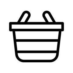 Basket Icon Vector Symbol Design Illustration