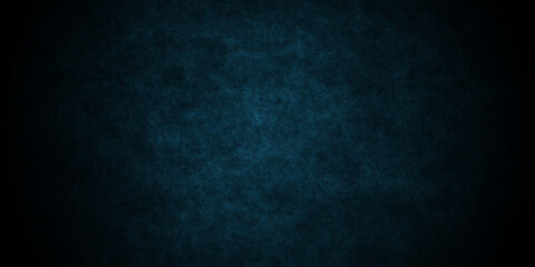 Black and dark blue background blackboard and blue old concrete background wall grunge cement texture.