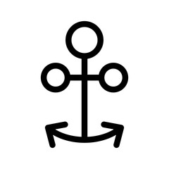 Anchor Icon Vector Symbol Design Illustration