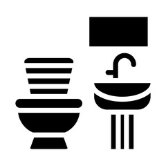 Bathroom Vector Design Icon Style