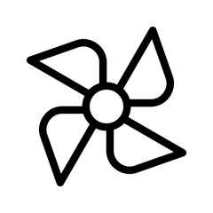 Fototapeta premium Fan Icon Vector Symbol Design Illustration