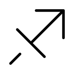 Sagittarius Icon Vector Symbol Design Illustration