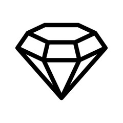 Diamond Icon Vector Symbol Design Illustration