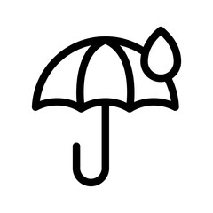 Umbrella Icon Vector Symbol Design Illustration