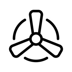 Fototapeta premium Fan Icon Vector Symbol Design Illustration