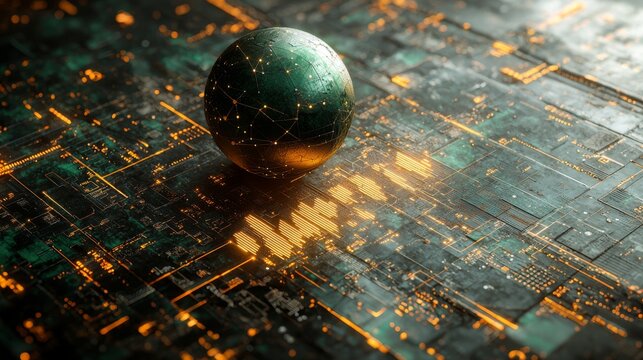 Premium stock illustration conveying Investment Safety with Node and Progress