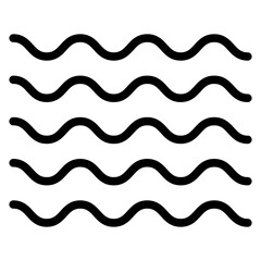 Wave Vector Design Icon Style