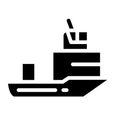 Tugboat Vector Design Icon Style