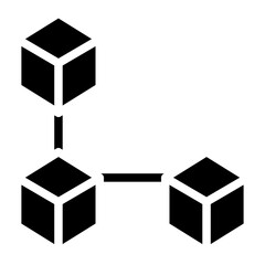 Blockchain Vector Design Icon Style