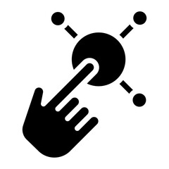 Digital Interaction Vector Design Icon Style