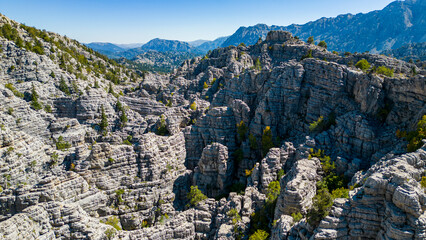 Mystical landscapes of wild mountains where those who go cannot return