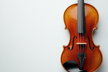 Fototapeta premium Violin on white background