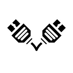 HDMI Cable Coil Vector Design Icon Style