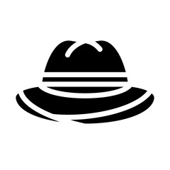 Fedora Hat Vector Design Icon Style