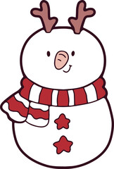 Christmas, cute hand drawn card, illustration, elements