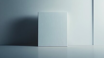 Minimalist White Box on a Soft Background