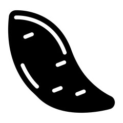 Yam Bean Vector Design Icon Style