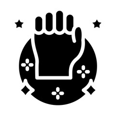 Courage Canvas Vector Design Icon Style