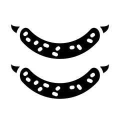 Bratwurst Sausage Vector Design Icon Style