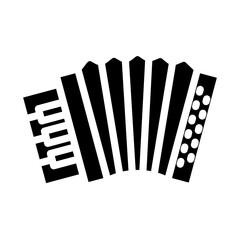 Accordianist Vector Design Icon Style
