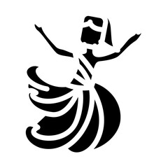 Folk Dancers Vector Design Icon Style