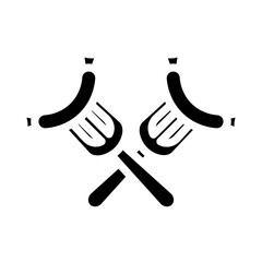 Oktoberfest Sausage Garland Vector Design Icon Style