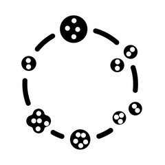 Microorganism Lifecycle Vector Design Icon Style