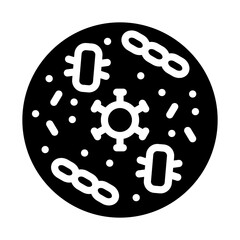 Cellular Microbiology Vector Design Icon Style