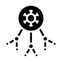 Obraz premium Viral Link Vector Design Icon Style