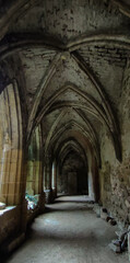 ancient dungeon in an old ruined temple in the Czech Republic