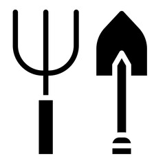 Gardening tools Vector Design Icon Style