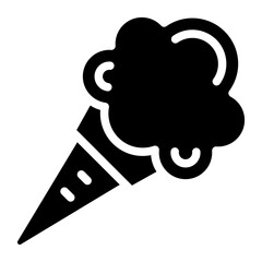 Ice Cream Cone Vector Design Icon Style