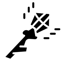 Sorcerer's Staff Vector Design Icon Style